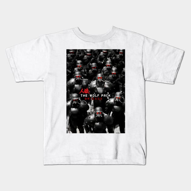 Jin Roh Wolf Pack Brigade Kids T-Shirt by syanart